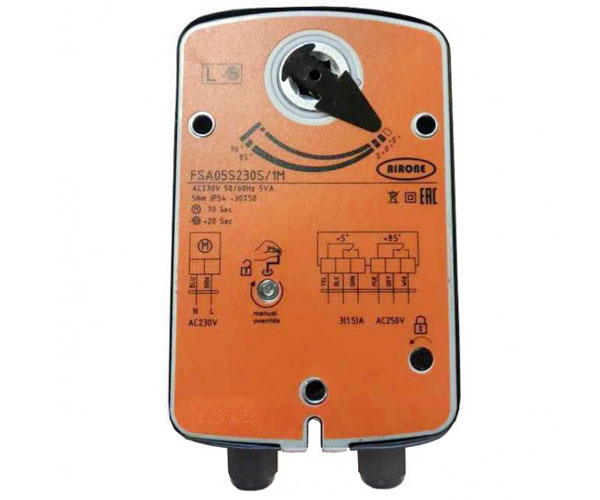 Электропривод AIRONE FSA10S230ST с пружинным возвратом