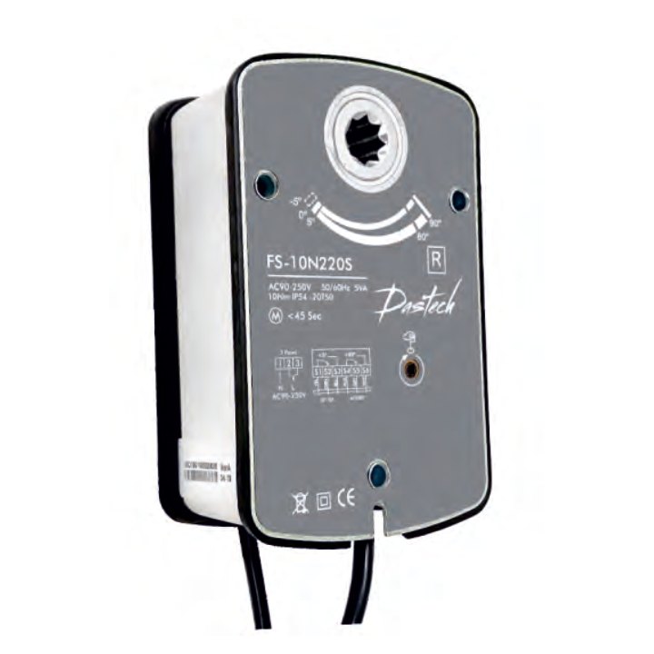 Электропривод Dastech FS-10N220S 10 Н·м, 230 В, для клапанов дымоудаления