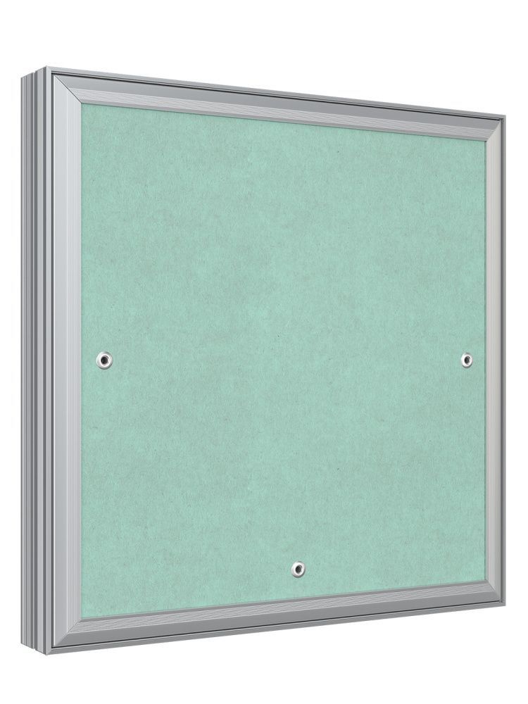 Люк ревизионный D Ceramo Base 300х300 скрытый монтаж съемный алюминий EVECS