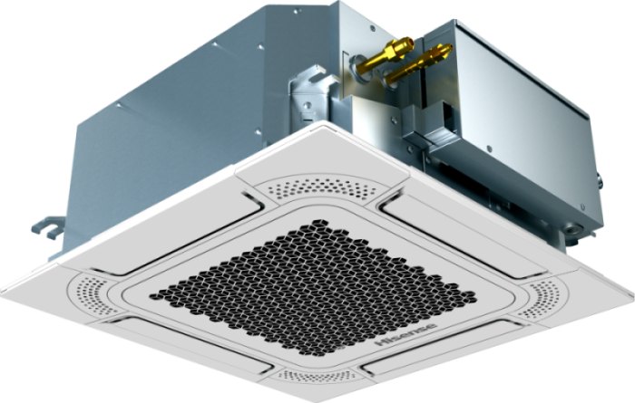 Внутренний блок VRF Hisense AVC-09HJDBA (кассетный компактный 4-поточный)