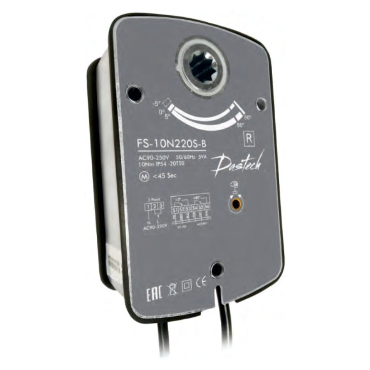 Электропривод Dastech FS-10N220S-B 10 Н·м, 230 В, под Болид С2000-СП4 Электропривод Dastech FS-10N220S-B 10 Н·м, 230 В, под Болид С2000-СП4