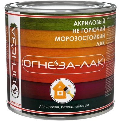 Лак акриловый ОГНЕЗА-ЛАК-ОД, 2.4 л, глянцевый
