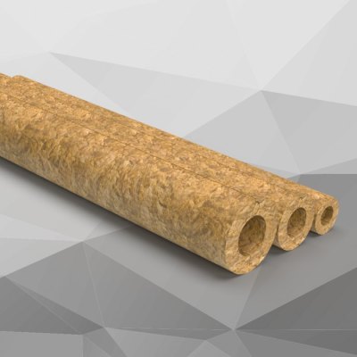 Минераловатный базальтовый цилиндр ИЗОВЕНТ ПАЙП СТАНДАРТ (без покрытия)