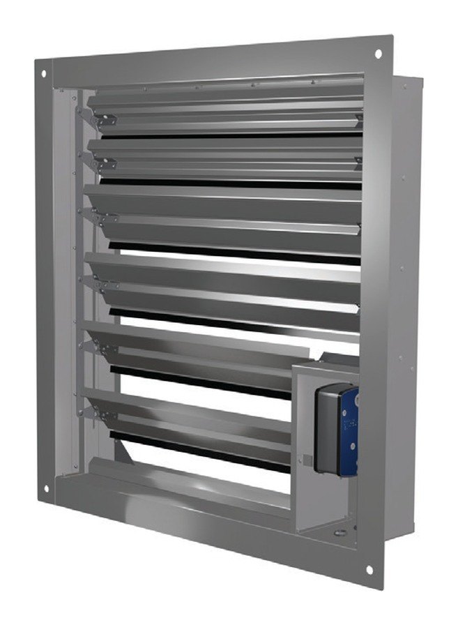 Клапан дымоудаления ДМУ-МС 350×350 многостворчатый Клапан дымоудаления ДМУ-МС 350×350 многостворчатый
