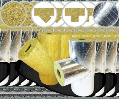 Тройники теплоизоляционные PIPEWOOL 80 из минеральной ваты, Ø18–1020 мм